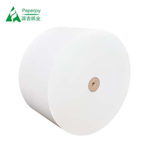 Food Grade Paper Cup Raw Material PE Coated Paper Roll Wood Pulp Jumbo Roll