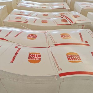 230 g/m² Ventilatori di tazza di carta BurgerKing a doppia parete lucida e opaca rivestita in PE per materia prima per tazza di carta Cola