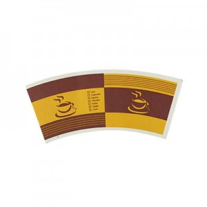 עיצוב מותאם אישית מודפס נייר כוס קפה מאווררים במפעל לספק דוגמה חינם כוס נייר ריק