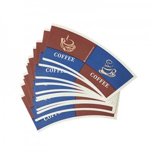 De aangepaste Ontwerp Gedrukte Document Koffiekopventilatorenfabriek verstrekt Vrije Proefdocument Kopspatie