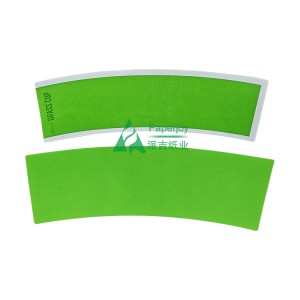 PaperJoy dobbeltsidet trykt papirskål print inde i papirkopventilator med PE coated