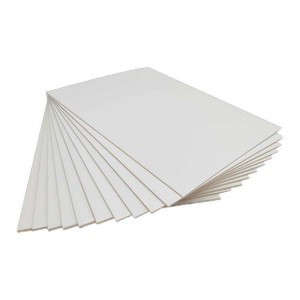 ໂຮງງານຂາຍສົ່ງ 300GSM White Cardboard Paper Fbb Ivory Cardboard Paper in Sheet