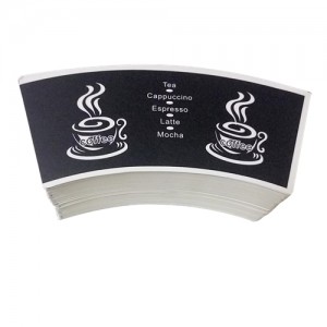 OEM Customized Printed Colorful Coffee Paper Cup Fan PE Coated Cup Stock Paper Raw Material
