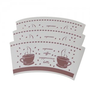 ISO Certificate Factory Sales Promotion Product PE Coated Cupstock Printed & Cutted Paper Cup Fan
