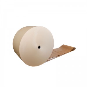 Ar PE pārklājumu kraftpapīrs koka celulozes pārtikas kvalitātes vienas un dubultās sienas PE pārklājums papīra maisiņam papīra glāzei augstas kvalitātes tiešā pārdošana rūpnīcā