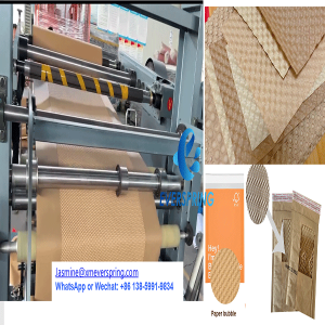 3D embossed paper bubble rolls making machine