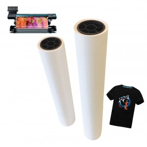 Oferta fierbinte Jumbo Roll Digital Printing Toner White Heat No Cut Transfer Sublimation Paper