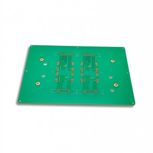 FR4 TG150 PCB დაფა ორმხრივი სქემების ბორდი მყარი ოქროს 3u”-ით და მრიცხველის ნიჟარათი/ნაჭრით