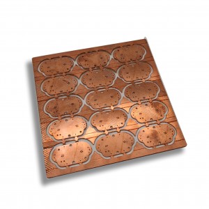 Kundenspezifische Kupfersubstrat-PCB-Hochfrequenz-Leiterplatte für die Telekommunikationsindustrie mit dickem Kupfer