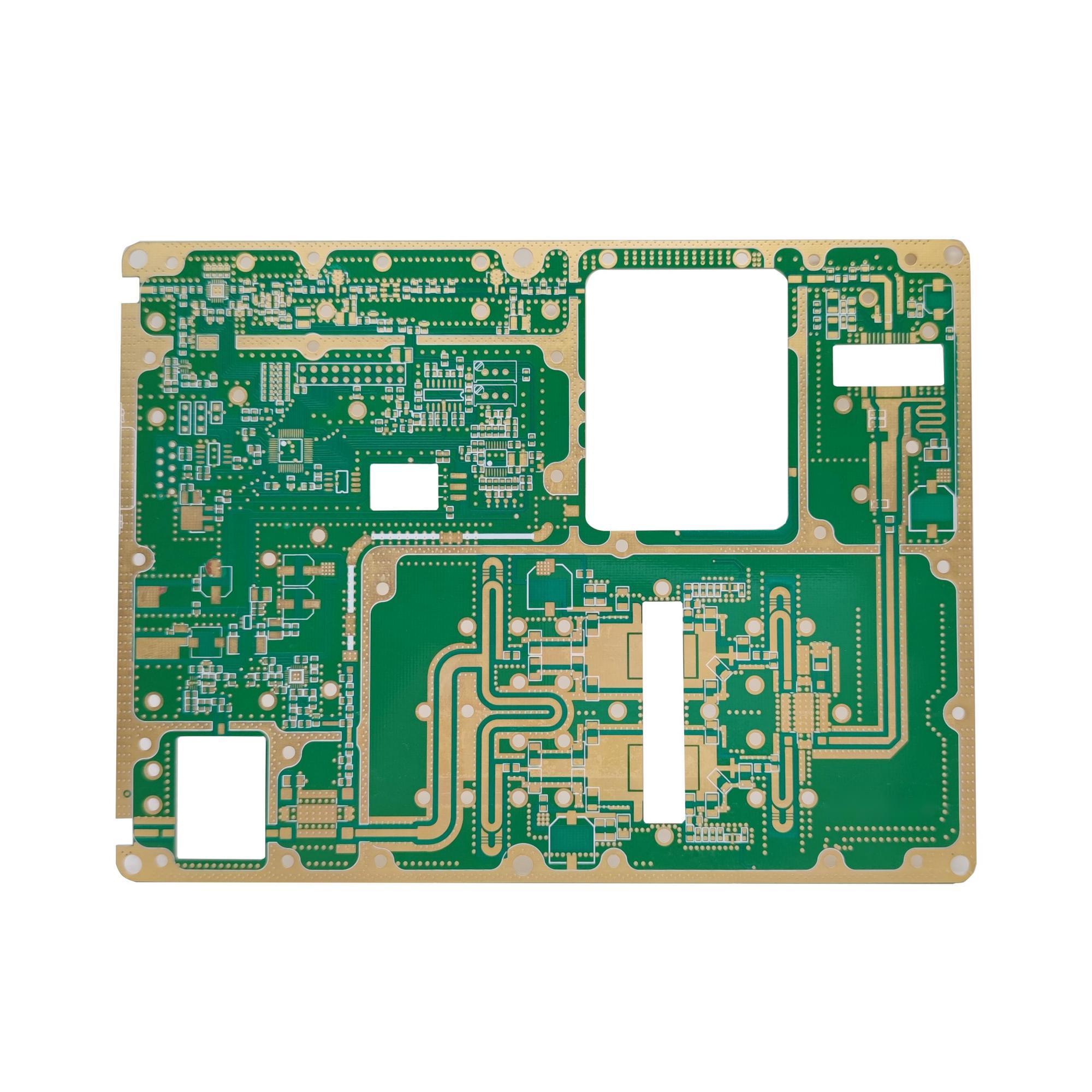 Rogers RO4350B frékuénsi luhur circuit board pcb kalawan 2OZ tambaga Diulas Gambar