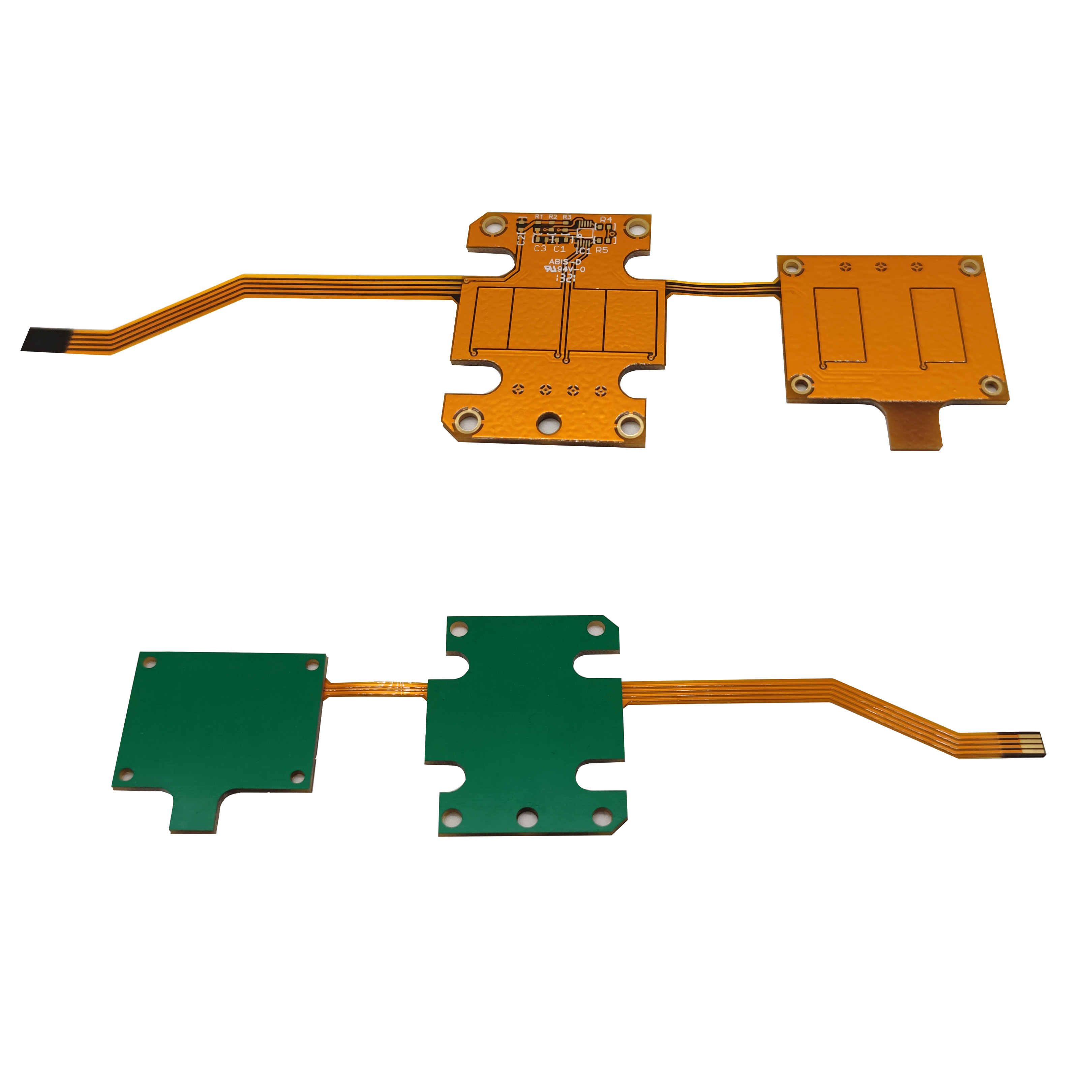 2 lapisan Adat PI Stiffeners fléksibel dicitak Circuit Boards Gambar Diulas PCBs