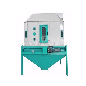 Protitočni hladilnik peletov za linijo peletov na biomaso