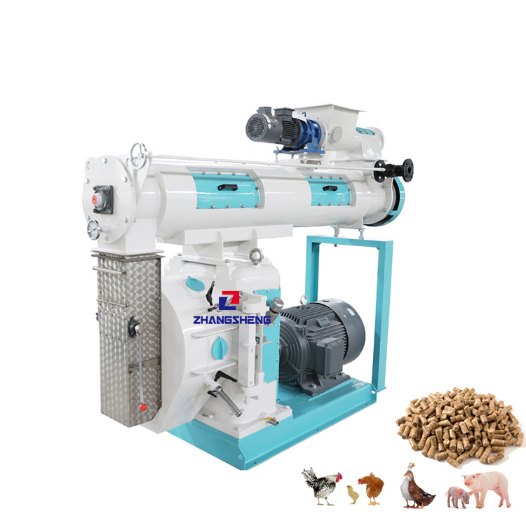 Stroj za izdelavo krmnih peletov za krmne pelete za piščance govedo Predstavljena slika
