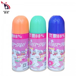 Wholesale Mutengo Bato Foam Colored Artificial Snow Spray Mhemberero Spray Paint Kisimusi Muti