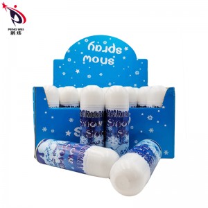 Venta al por mayor, 250ml, lata azul de Navidad, spray de nieve para la celebración de la fiesta del festival