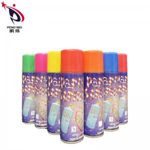Spray neinflamabil pentru șiruri pentru petreceri 150ML Pengwei OEM Spray pentru șiruri