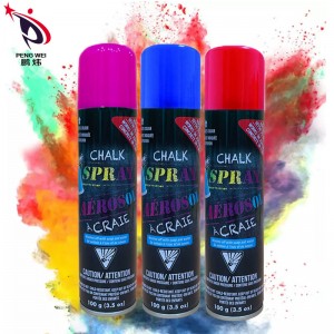 Hot salg Fargerik overflate kritt Spray For Markering Tegning Dekor