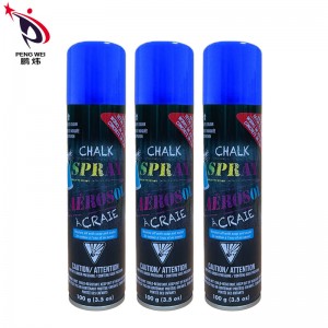 Mærkning Tegning OEM Dekoration Farverig Overflade aerosol maling kridt spray