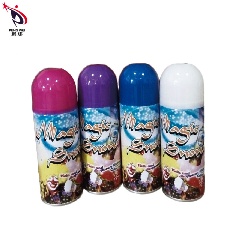 Spray de neu de festa de màgia artificial de color de 250 ml per a aniversari o Nadal Imatge destacada