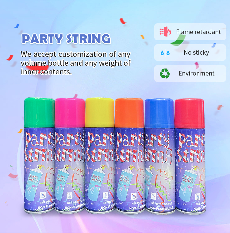 Pengwei丨Idee facili per celebrazioni divertenti: Fate festa cù Silly String Spray