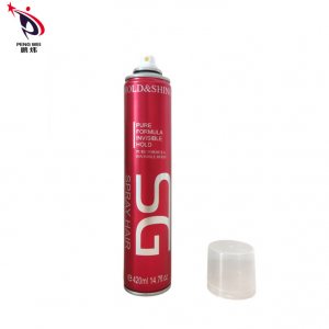 420ml Private Label Spray floku me mbajtje të fortë dhe të thatë të shpejtë për mbrojtjen e modeleve të flokëve