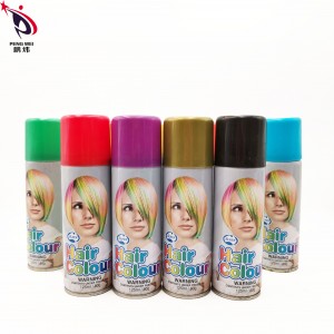 Spray de color temporal per als cabells grisos 6 colors Embalatge assortit Colorant els cabells