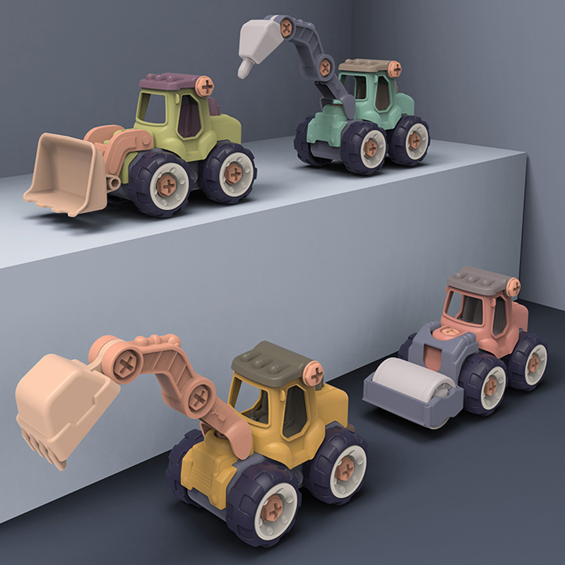 Demonteerige ehitusveokid, tehke sõidukid, ehitage mänguasjad