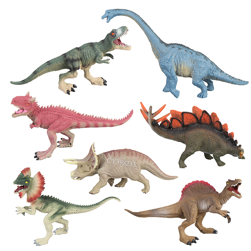 Realistic Dinosaur Toys PVC Dinosaur Figurine T-rex Triceratops Stegosaurus