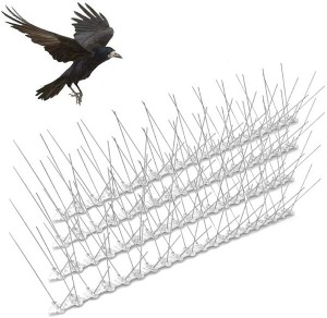 Fence Spikes Stainless Steel Bird Deterrent Repellent Spikes for Cats, Birds Control Pigeon Spikes