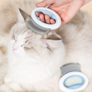 Multi Faarf Deshedding Tool Massage Kamm Pet Hoer Remover Cat Botzen Grooming Pinsel