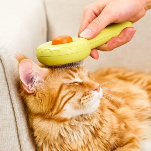 Furçë e rehatshme për kujdesin e maceve për kafshët shtëpiake