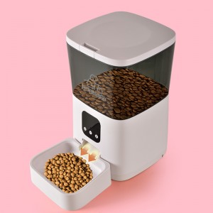 Alimentador automático de mascotas WiFi con control intelixente de 7 l de capacidade