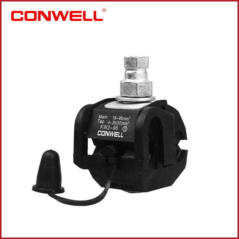 1kv Waterproof Insulasi Piercing Panyambung KW2-95 pikeun 16-95 / 4-50mm2 Kabel Udara