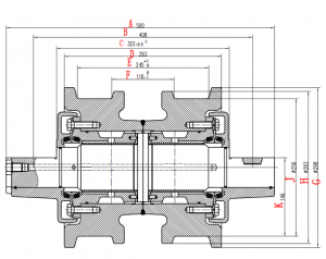 Bulldozer D155 Undercarriage Parts OEM Track Roller DF Double Flange 175-30-00490  Komatsu Undercarriage Parts OEM Manufacturer