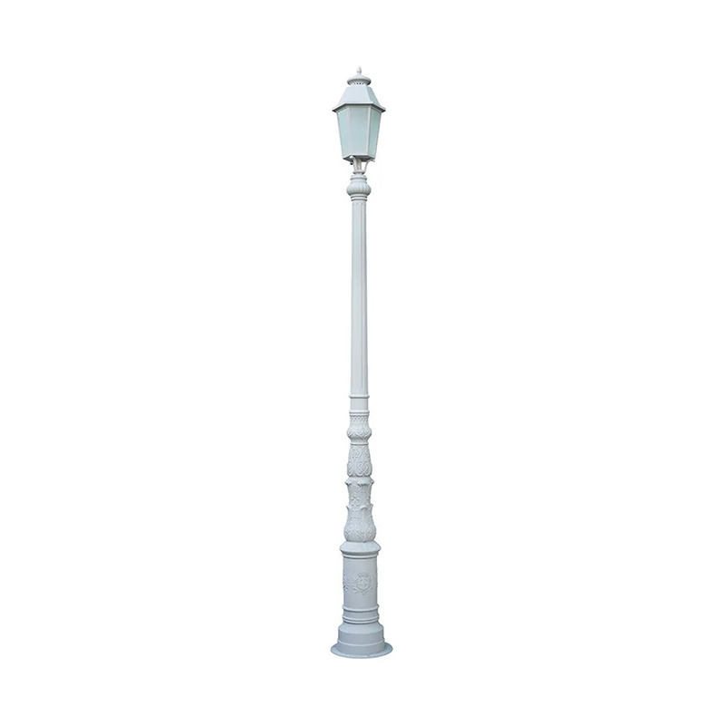 Zunanja klasična vrtna svetilka, starinski drog, aluminijast steber za vrtno svetilko E27