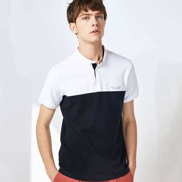 wholesale striped custom embroided logo tshirts short sleeve 100% cotton black men’s golf polo shirt PY-PL002