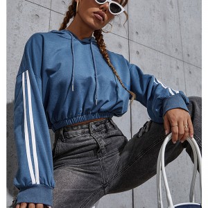 2021 fashion plus designers customizable logo athletic half loose sweaters tracksuit with hoodies for women logo PY-WW006
