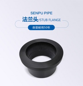 PE_HDPE Ffitiadau Pibellau Butt Fusion Stub ISO End160mm SDR11