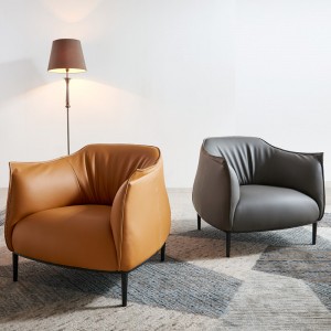 diseñador de muebles sala de estar silla de cuero proveedor de china