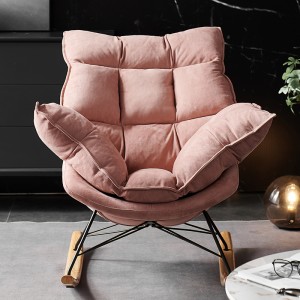 აივნის დიზაინი ვარდისფერი მოსასვენებელი სკამი სკანდინავიური მსუბუქი ძვირადღირებული საქანელა ზარმაცი აივანი