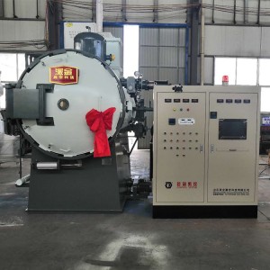 Horizontal double chambers carbonitriding and oil quenching furnace