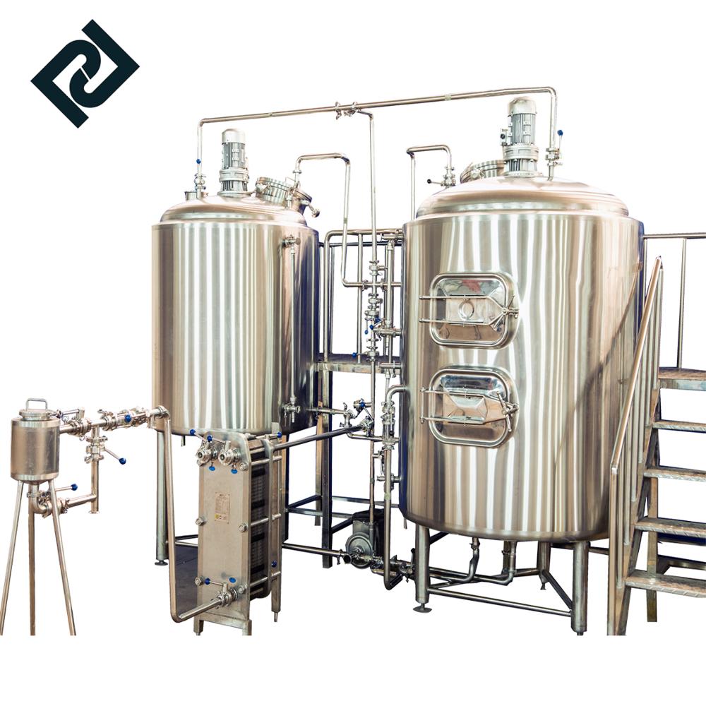 500l 2 vessels automatic steam heating craft beer brewing equipment