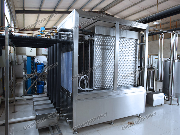 High Efficiently Falling Film Chiller for Milk cooling
