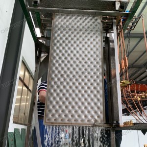 Machine à glace en plaques avec évaporateur à plaques à coussins