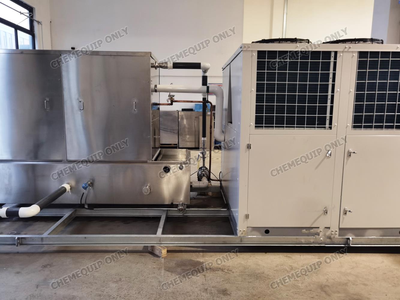 Falling Film Chiller with 0~1℃ Ice Water For Concrete Cooling