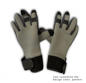 Li-gloves tsa Powerman® Superior Flexible Neoprene Fishing Gloves tse nang le Lesela la Elastic
