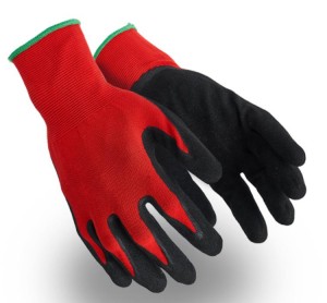 Powerman® Inovativne rokavice iz barvitega poliestra, prevlečene s peščenim nitrilom