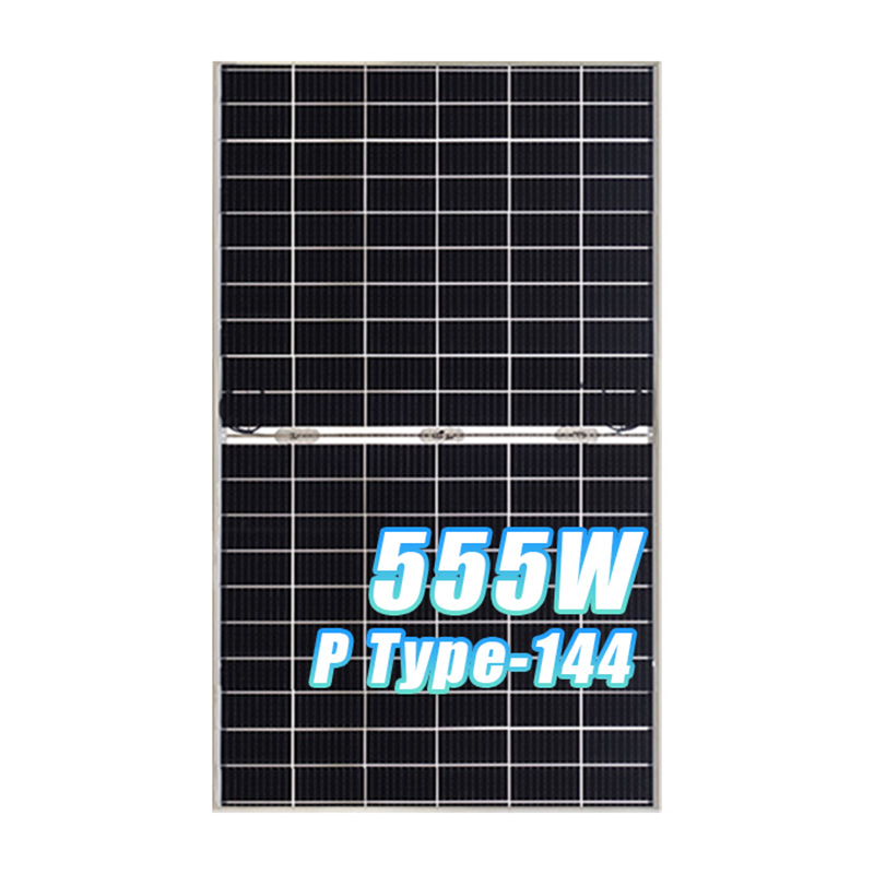 იყიდება 540w 555w 72Tr Bifacial Double Glass PV მოდული ორმხრივი მზის პანელი