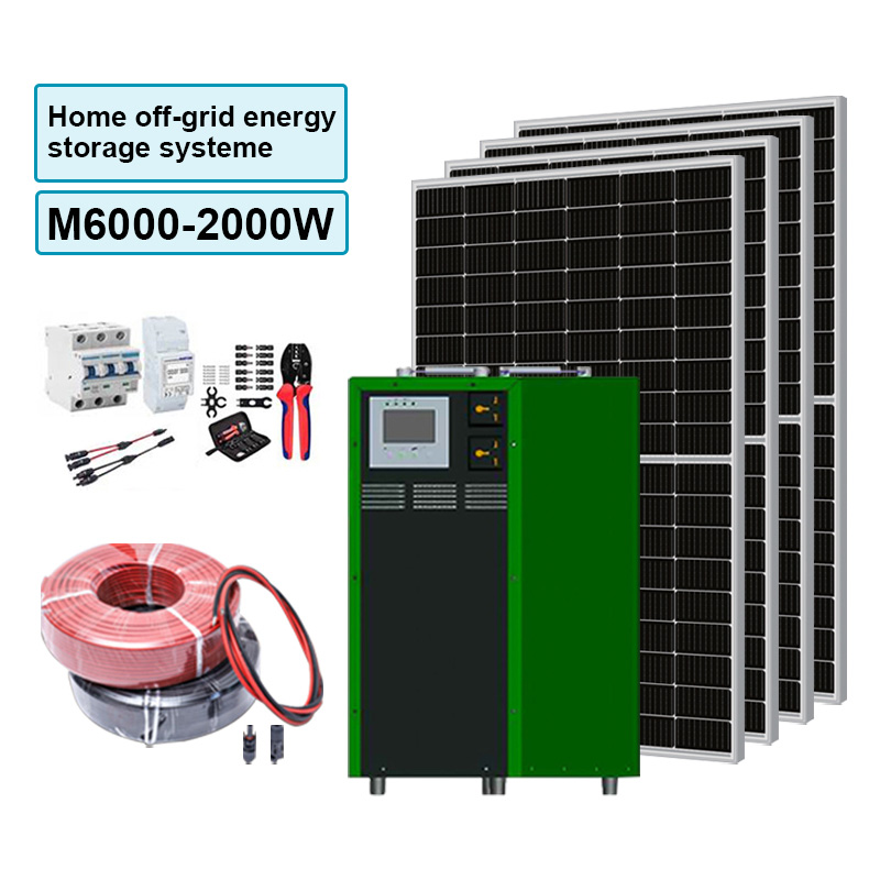 3000Wh / 6000Wh მზის ელექტროსადგურის სისტემა