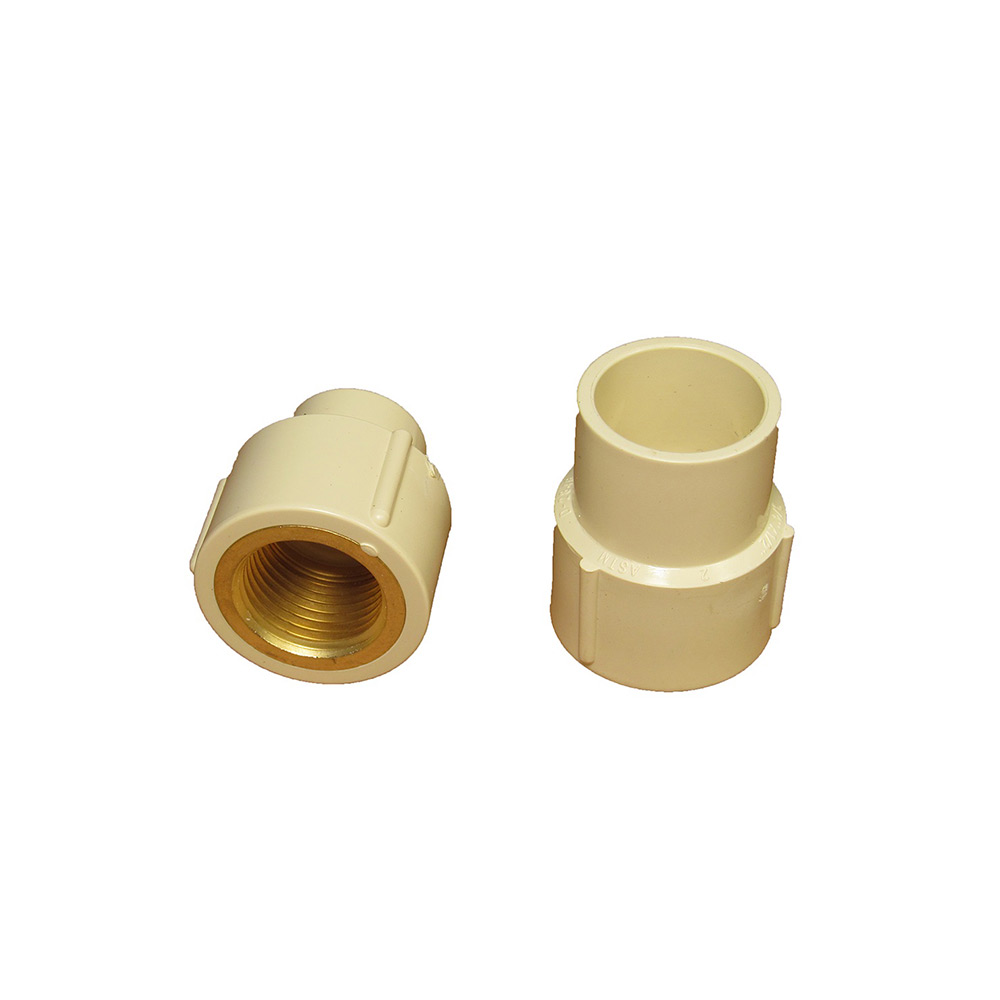 CPVC fittings with brass insert